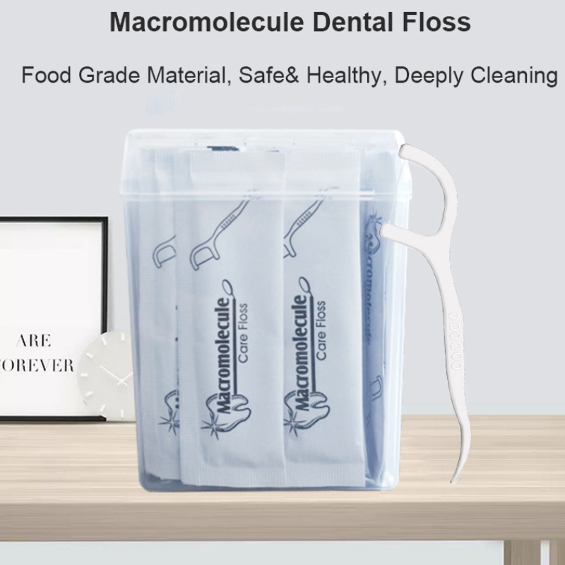 50 picks etiqueta privada de alta qualidade dental floss caixa higiene oral embalado individualmente floss dental portátil